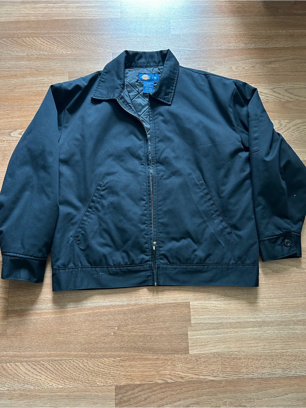 Dickies Eisenhower Jacket Outlined Black Workwear Size Large 90s